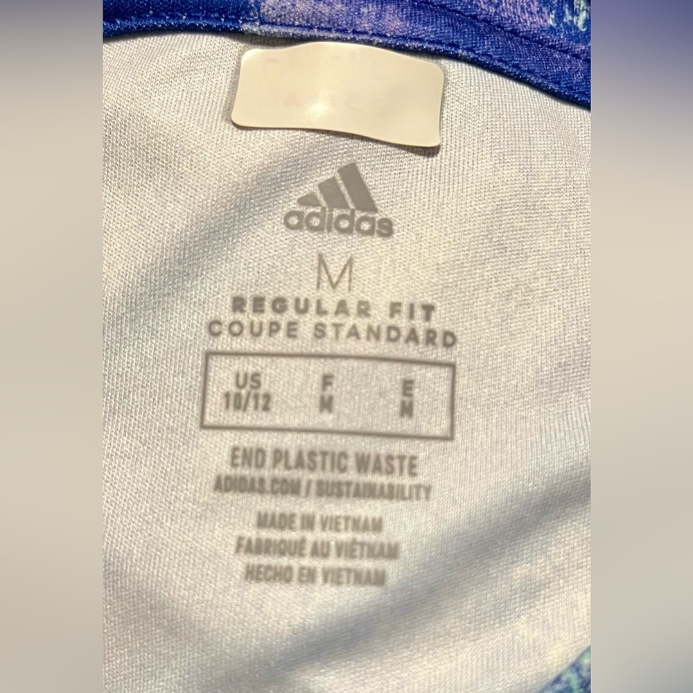 Adidas Kids Blue Patterned Soccer Jersey Size Medium - Picture 2 of 5